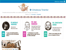 Tablet Screenshot of ortodoxiatinerilor.ro
